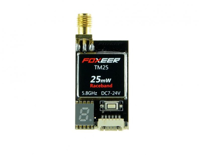 FOXEER 5.8GHZ 40 CHANNEL 25MW vTX WITH RACE BANDS (SMA)